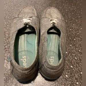 Keds glitter slide sneakers